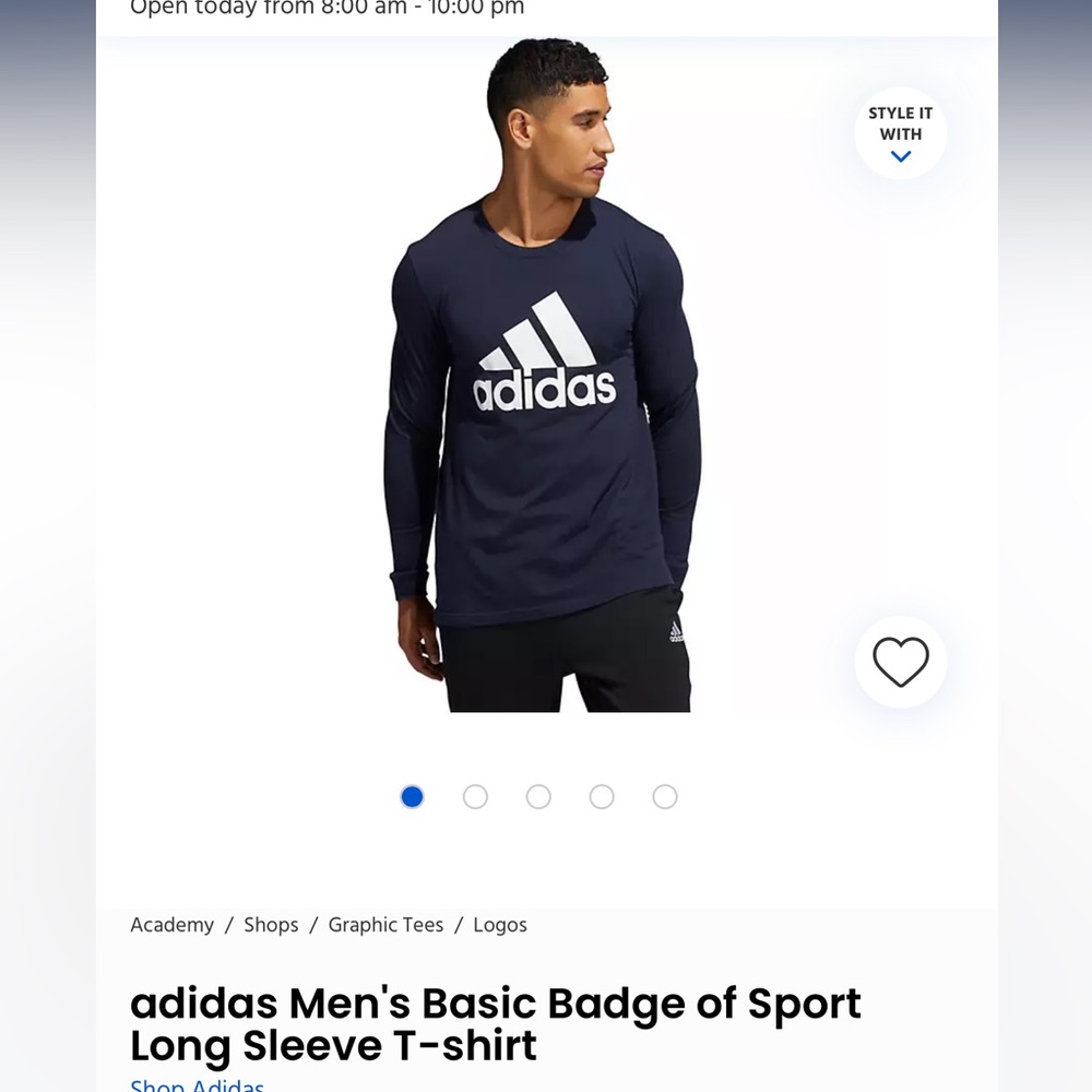 Adidas Basic Badge of Sport Long Sleeve Tee